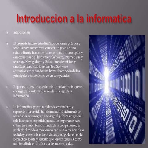 Introduccion a la informatica | PPT