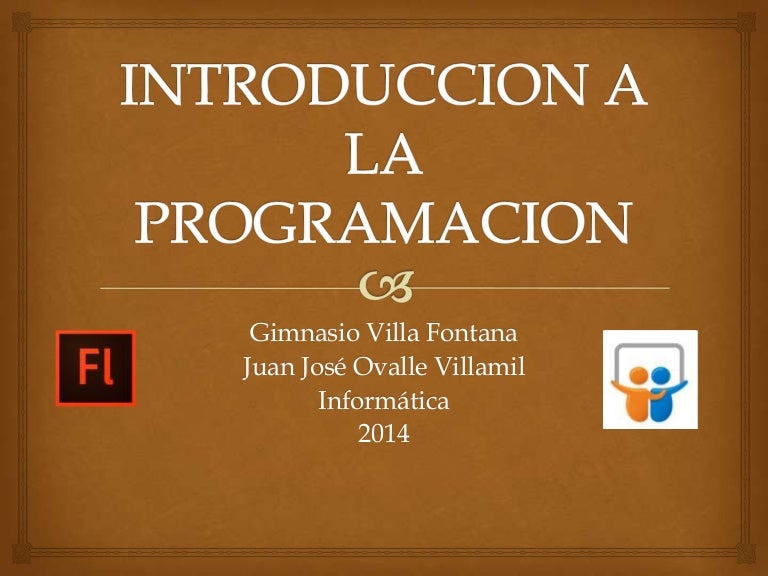 Introduccion a la programacion