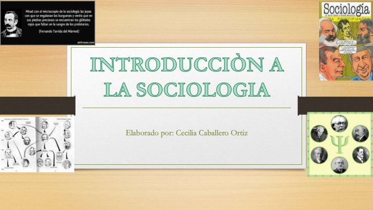 Introduccion A La Sociologia General