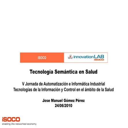Tecnologías Semánticas en Salud