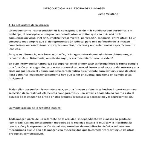 Introduccion  a la  teoria de la imagen