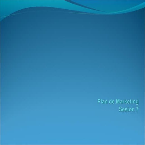 Introduccion al concepto plan de marketing