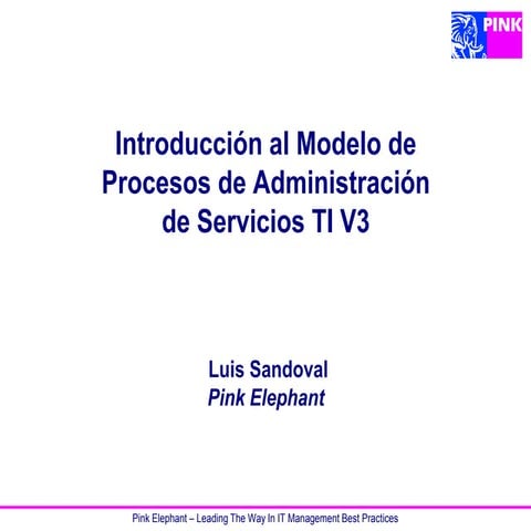 Introduccion al Modelo Itil