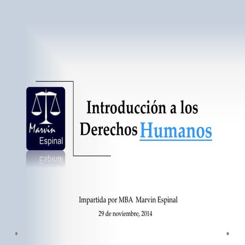Introducción a los Derechos Humanos