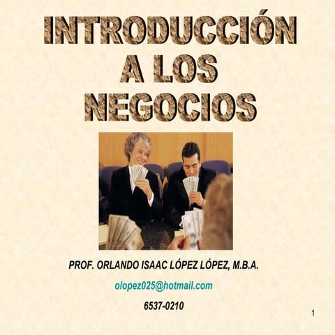 Introduccion a los negocios