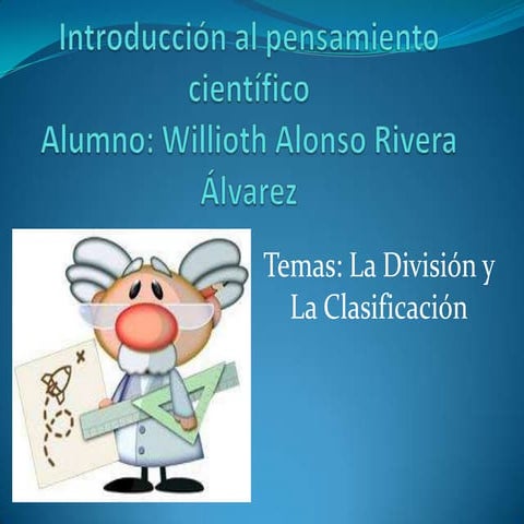 Introduccion al pensamiento cientifico | PPTX