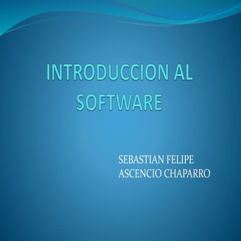 Introduccion al software
