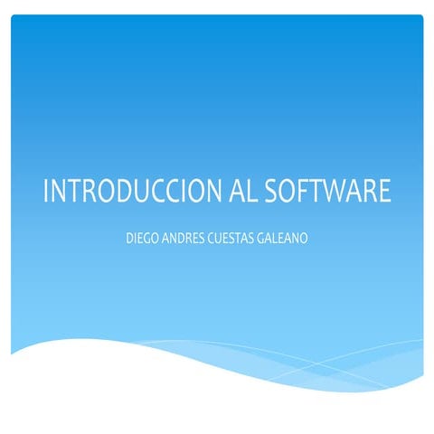 Introduccion al software