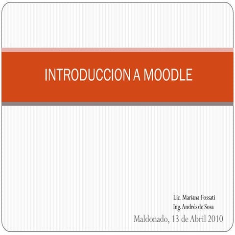 Introduccion a moodle sin ejercicios