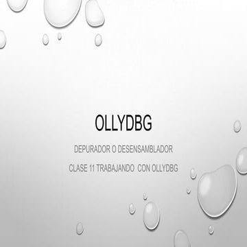 Introduccion a ollydbg clase 11a