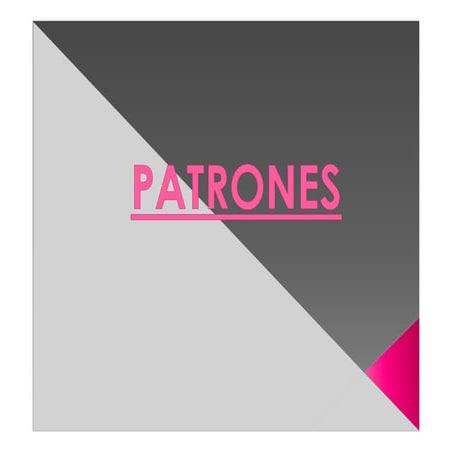 Patrones en la arquitectura de Software.