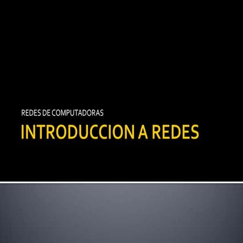 Introduccion a redes