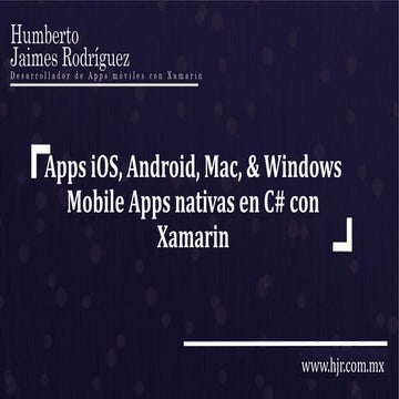 Introduccion a xamarin