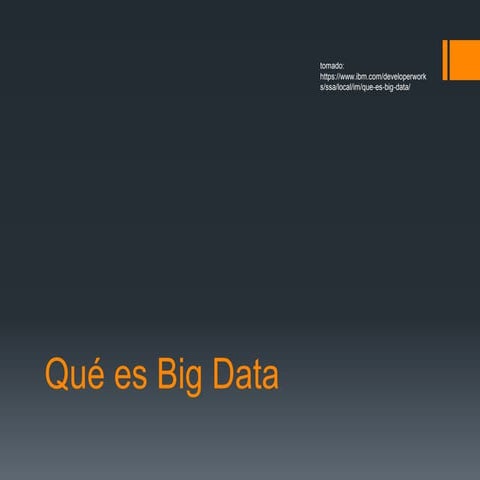 Introduccion  big data