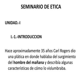 Introduccion etica carl rogers