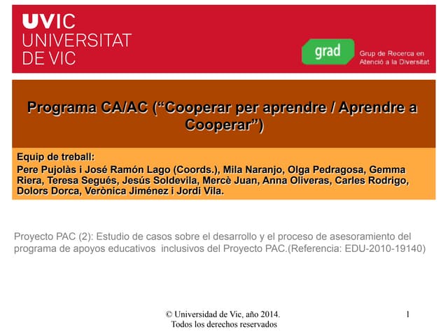 Aprendizaje Cooperativo