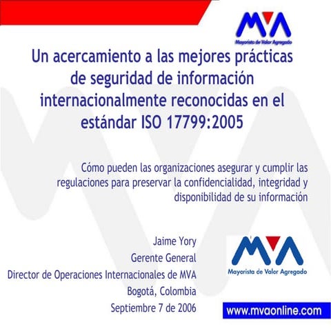 Introduccion iso 17799