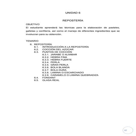 Introduccion  la reposteria