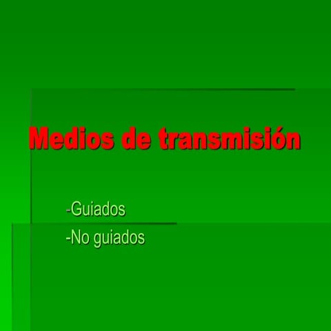 Introduccion Medios De Transmision