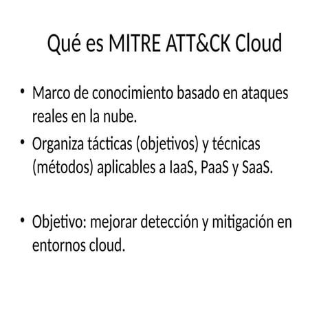 Introduccion_MITRE_ATTCK_Cloud: Casos y Tipos