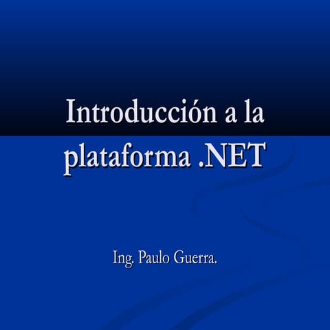 Introduccion net