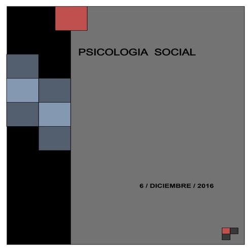 Introduccion  y conclusion de psicologia social