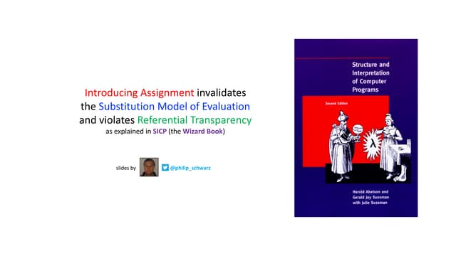Introducing Assignment invalidates the Substitution Model of Evaluation and v...