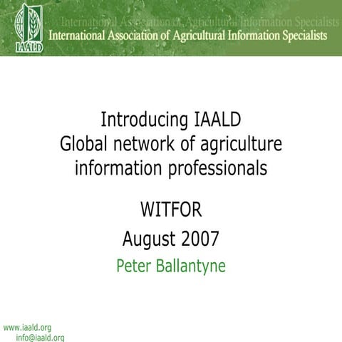 Introducing IAALD