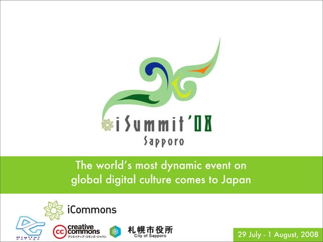 Introducing iCommons Summit 08