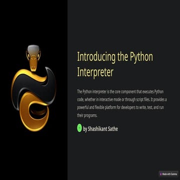 Introducing-the-Python-Interpreter. What is Python Interpreter | PPTX