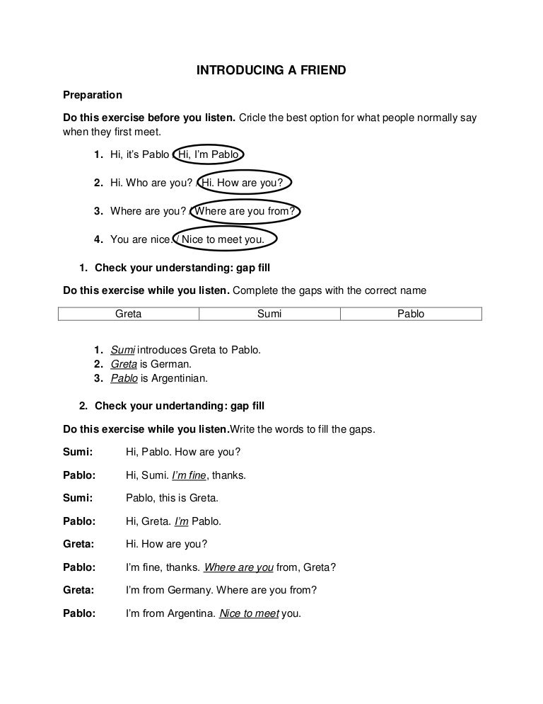 Introduce my friend essay image