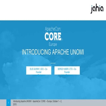 Introducing the Apache Unomi Project