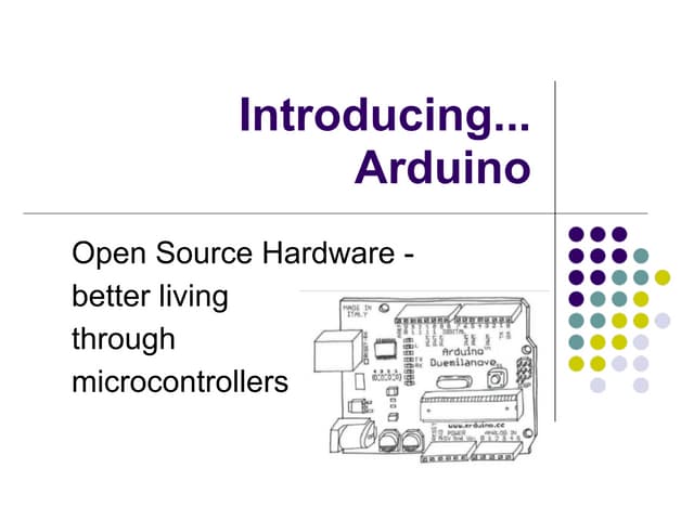 Basics of arduino uno