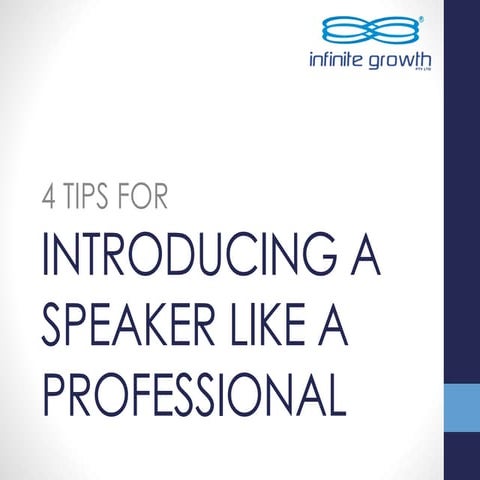 4 Tips For Introducing A Speaker Like A Professional