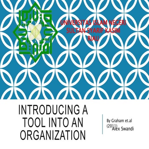 Introducing a tool into an organization 2
