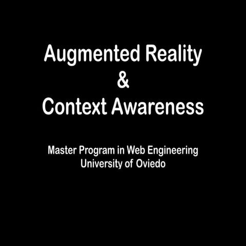 Introducing augmented reality @ MIW Oviedo 