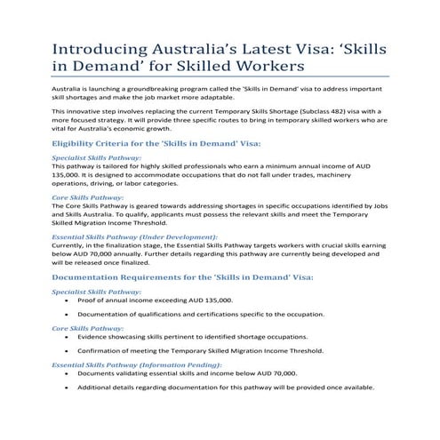 Introducing Australia’s Latest Visa ‘Skills in Demand’ for Skilled Workers.docx
