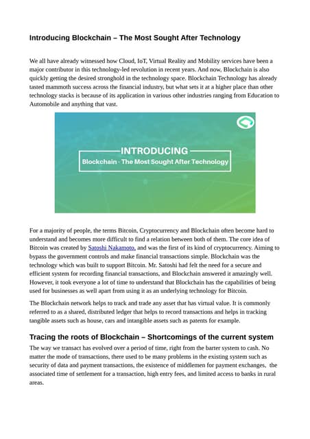 Ultimate Guide To Understand What Is Blockchain Technology Pdf Ultimate Guide To Understand What Is Blockchain Technology Pdf