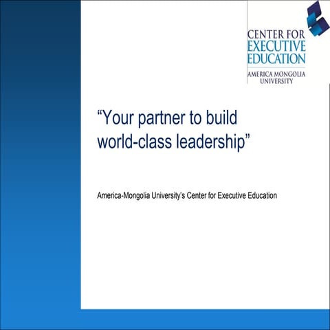 28.05.2012, Introducing center for executive education, Munkhjargal D.