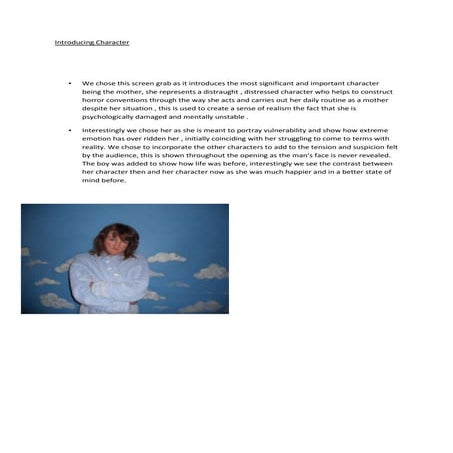 Introducing character