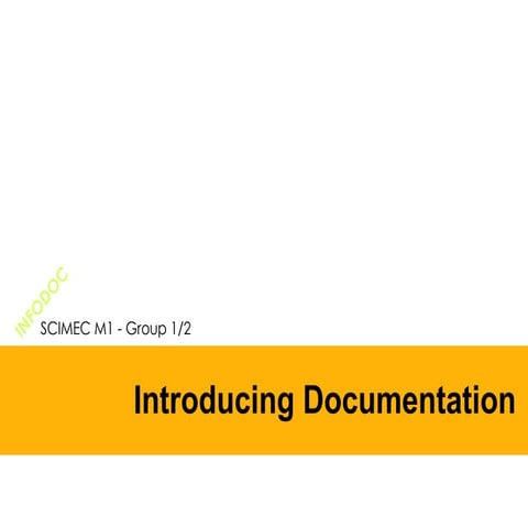 Introducing Documentation Cousin Et Al