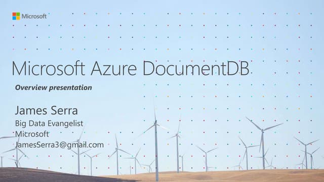 Introducing DocumentDB 