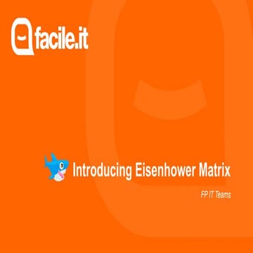 Introducing Eisenhower Matrix