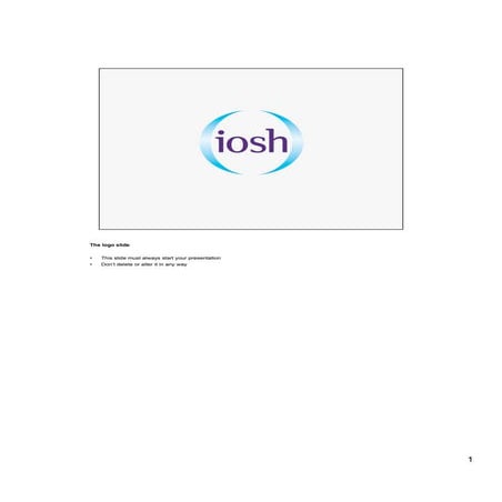 Introducing iso 45001   iosh presentation - presenter notes