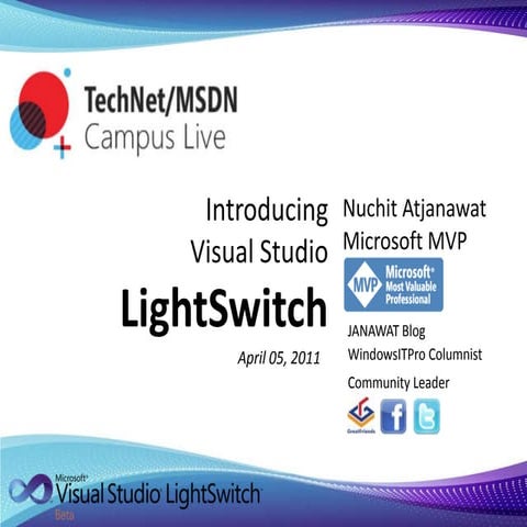 Introducing Visual Studio LightSwitch