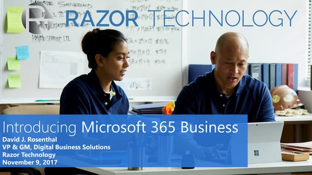 Introducing Microsoft 365 for Business
