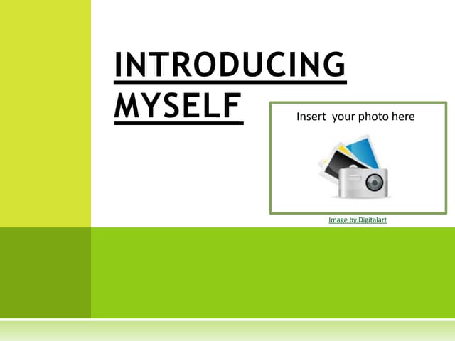 Introducing myself template