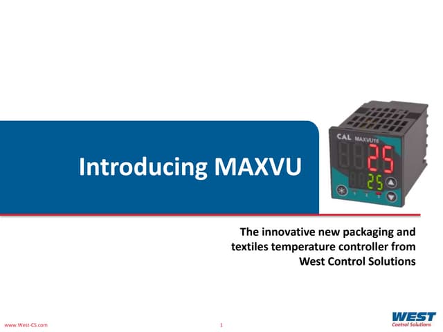 Introducing Packaging Textile Controller MAXVU