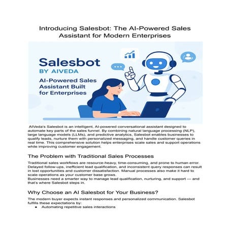Introducing Salesbot_ The AI-Powered Sales Assistant for Modern Enterprises.pdf
