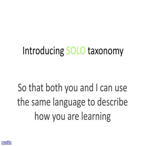 Introducing solo